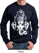 Mens Yoga Sweatshirt BIG Ganesha Head Sweat Shirt