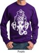 Mens Yoga Sweatshirt BIG Ganesha Head Sweat Shirt