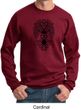 Mens Yoga Sweatshirt Black Bodhi Tree Sweat Shirt