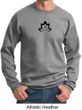 Mens Yoga Sweatshirt Black Namaste Lotus Sweat Shirt