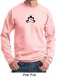 Mens Yoga Sweatshirt Black Namaste Lotus Sweat Shirt