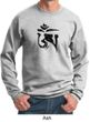 Mens Yoga Sweatshirt Black Tibetan Om Sweat Shirt