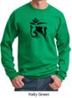 Mens Yoga Sweatshirt Black Tibetan Om Sweat Shirt