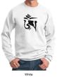Mens Yoga Sweatshirt Black Tibetan Om Sweat Shirt