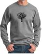 Mens Yoga Sweatshirt Black Tree of Life Sweat Shirt