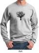 Mens Yoga Sweatshirt Black Tree of Life Sweat Shirt