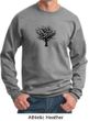 Mens Yoga Sweatshirt Black Tree of Life Sweat Shirt