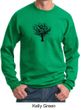 Mens Yoga Sweatshirt Black Tree of Life Sweat Shirt
