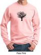 Mens Yoga Sweatshirt Black Tree of Life Sweat Shirt
