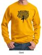 Mens Yoga Sweatshirt Black Tree Pose Sweat Shirt