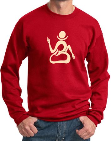 Mens Yoga Sweatshirt Body OM Sweat Shirt
