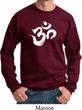 Mens Yoga Sweatshirt Brushstroke Aum Sweat Shirt