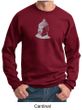 Mens Yoga Sweatshirt - Buddha Cotton/Poly Sweat Shirt