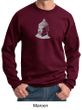 Mens Yoga Sweatshirt - Buddha Cotton/Poly Sweat Shirt
