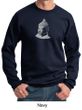 Mens Yoga Sweatshirt - Buddha Cotton/Poly Sweat Shirt