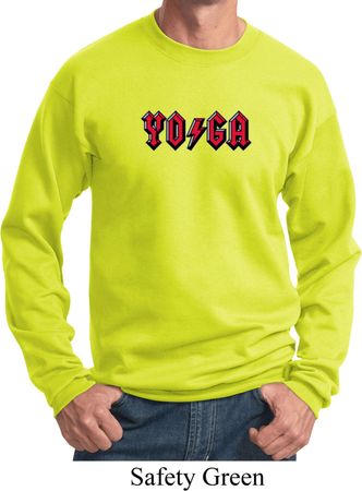 Mens Yoga Sweatshirt Classic Rock Yoga Sweat Shirt