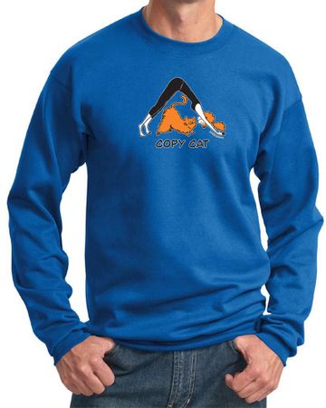Mens Yoga Sweatshirt Copy Cat Sweat Shirt
