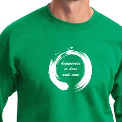 Mens Yoga Sweatshirt Enso Happiness Sweat Shirt Mens Yoga Sweatshirt Enso Happiness Sweat Shirt