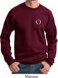 Mens Yoga Sweatshirt Enso Pocket Print Sweat Shirt