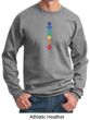Mens Yoga Sweatshirt Floral Chakras Sweat Shirt