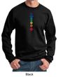 Mens Yoga Sweatshirt Floral Chakras Sweat Shirt