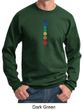 Mens Yoga Sweatshirt Floral Chakras Sweat Shirt