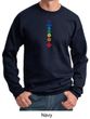 Mens Yoga Sweatshirt Floral Chakras Sweat Shirt