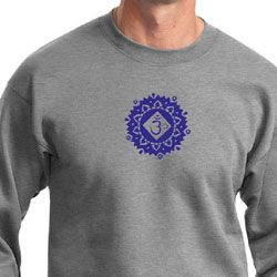 Mens Yoga Sweatshirt Floral Sahasrara Sweat Shirt