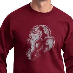 Mens Yoga Sweatshirt Ganesha Profile Sweat Shirt Mens Yoga Sweatshirt Ganesha Profile Sweat Shirt