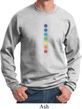 Mens Yoga Sweatshirt Glowing Chakras Sweat Shirt