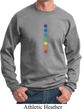 Mens Yoga Sweatshirt Glowing Chakras Sweat Shirt