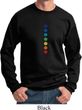Mens Yoga Sweatshirt Glowing Chakras Sweat Shirt