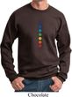 Mens Yoga Sweatshirt Glowing Chakras Sweat Shirt