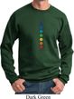 Mens Yoga Sweatshirt Glowing Chakras Sweat Shirt