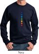 Mens Yoga Sweatshirt Glowing Chakras Sweat Shirt