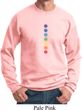 Mens Yoga Sweatshirt Glowing Chakras Sweat Shirt