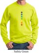 Mens Yoga Sweatshirt Glowing Chakras Sweat Shirt