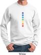 Mens Yoga Sweatshirt Glowing Chakras Sweat Shirt