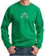 Mens Yoga Sweatshirt Grey Namaste Lotus Sweat Shirt