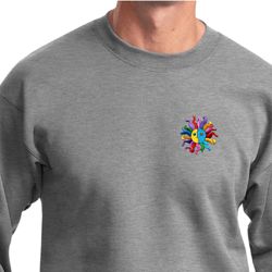 Mens Yoga Sweatshirt Hippie Sun Patch Pocket Print Sweat Shirt Mens Yoga Sweatshirt Hippie Sun Patch Pocket Print Sweat Shirt