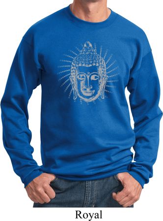 Mens Yoga Sweatshirt Iconic Buddha Sweat Shirt