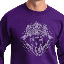 Mens Yoga Sweatshirt Iconic Ganesha Sweat Shirt Mens Yoga Sweatshirt Iconic Ganesha Sweat Shirt