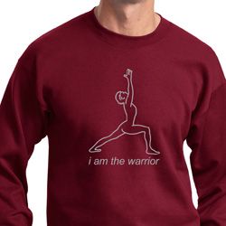 Mens Yoga Sweatshirt Line Warrior Sweat Shirt Mens Yoga Sweatshirt Line Warrior Sweat Shirt