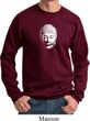 Mens Yoga Sweatshirt Little Buddha Head Sweat Shirt