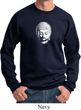 Mens Yoga Sweatshirt Little Buddha Head Sweat Shirt