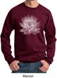 Mens Yoga Sweatshirt Lotus Flower Sweat Shirt