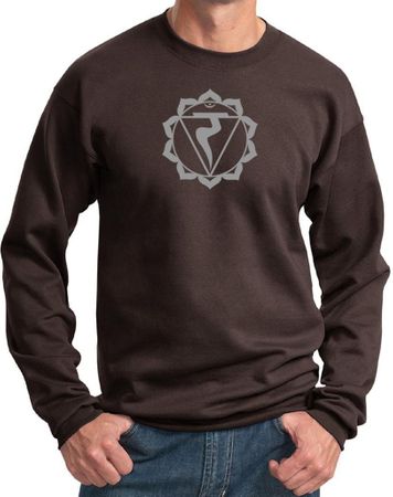 Mens Yoga Sweatshirt Manipura Chakra Meditation Sweatshirt