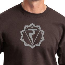 Mens Yoga Sweatshirt Manipura Chakra Meditation Sweatshirt