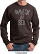 Mens Yoga Sweatshirt Namastay In Bed Sweat Shirt