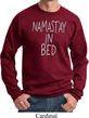 Mens Yoga Sweatshirt Namastay In Bed Sweat Shirt